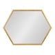 preview thumbnail 31 of 37, Kate and Laurel Laverty Framed Hexagon Wall Mirror