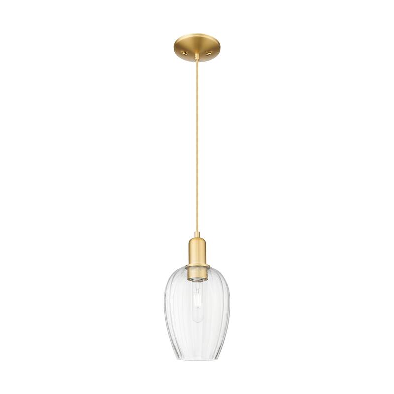 Innovations Lighting Downtown Urban - Preston - 1 Light 6" Flute Shade Cord Hung Mini Pendant