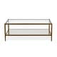 preview thumbnail 32 of 33, Hera 45'' Wide Rectangular Coffee Table with Mirror Shelf