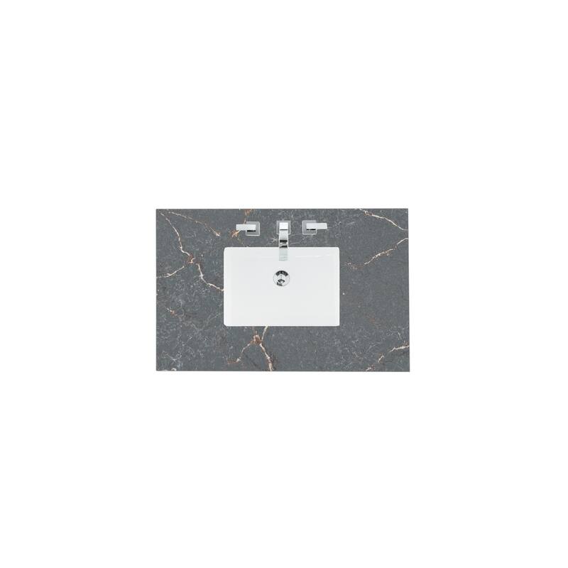 Emmeline 36" Single Vanity Cabinet, Pistachio - Pistachio/Parsien Bleu - 36"