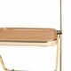 preview thumbnail 53 of 61, LeisureMod Lawrence Acrylic Folding Chair W/ Gold Metal Frame - 30"