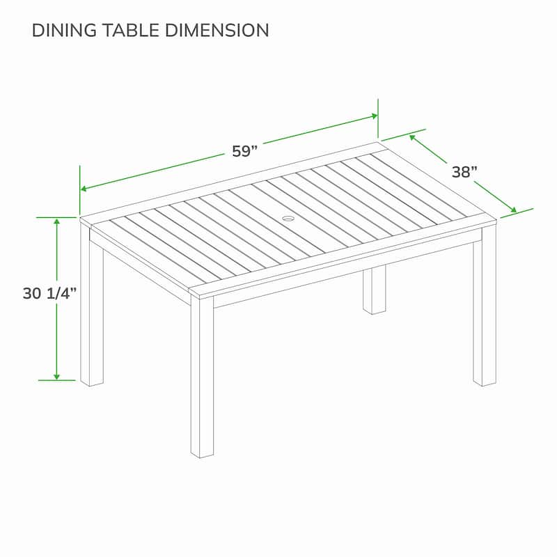 Cambridge Casual Paxton 3-piece Teak Outdoor Dining Set
