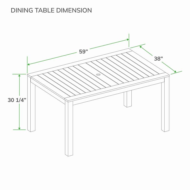 Cambridge Casual Vasa 4-Piece Outdoor Teak Dining Set
