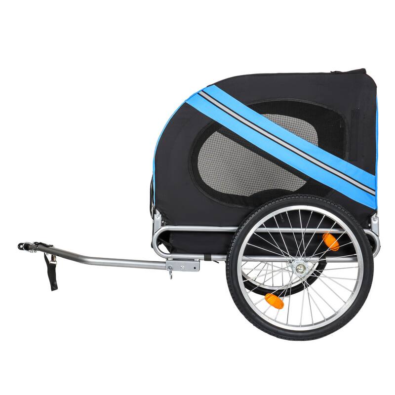 Large Folding Bike Trailer for Dogs, 100LB Capacity All-Terrain Pet Carrier for Cycling, Jogging, Camping & Outdoor Adventures