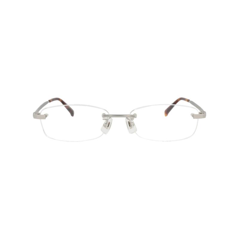Dunhill Square-Frame Titanium Optical Frames - Silver Silver Transparent - Silver