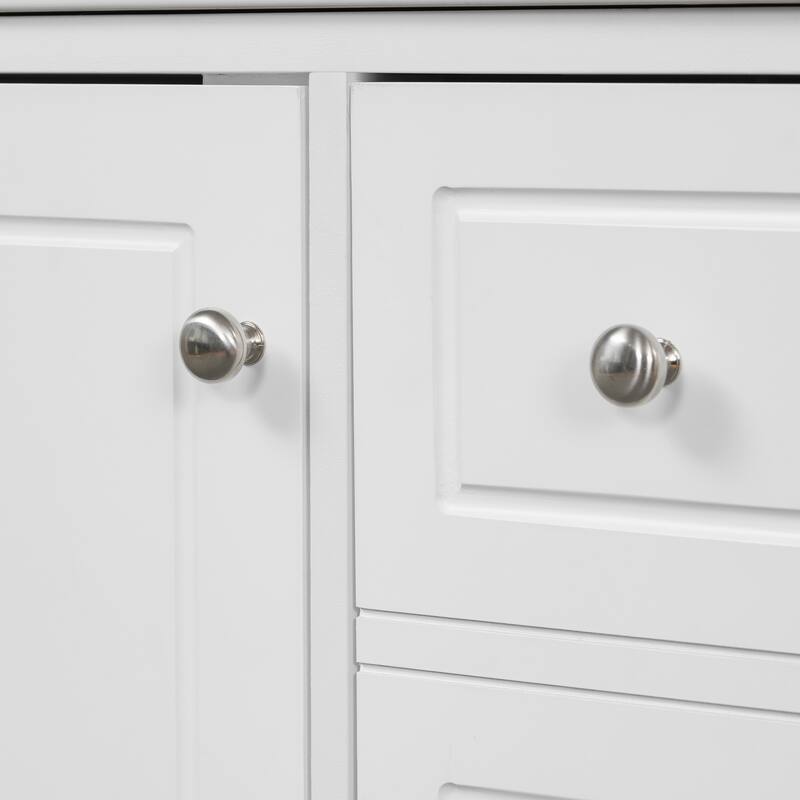 30" Bathroom Vanity with Sink,with Shelf and Three Drawers