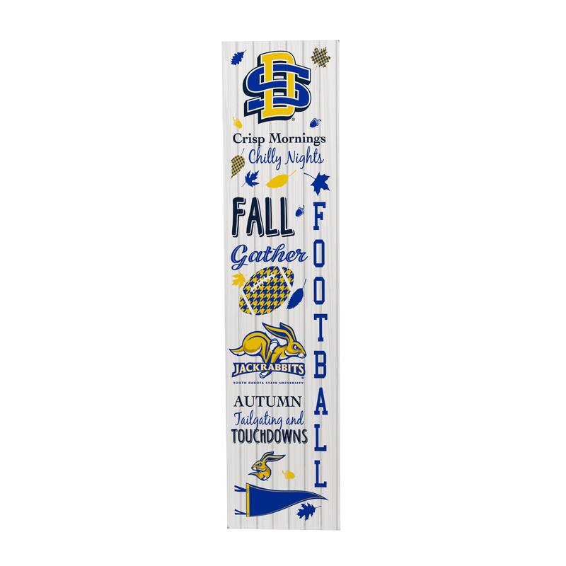 47" Double Sided Seasonal Porch Leaner, South Dakota State University - 47" x 11.25"