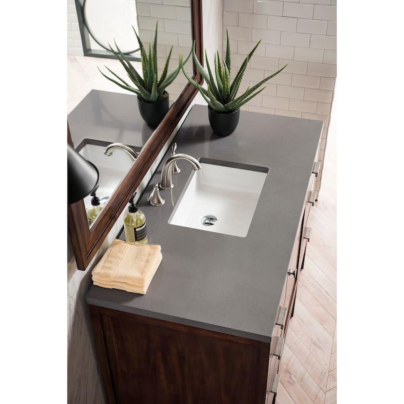 James Martin Vanities Addison 48" Single Vanity, Mid Century Acacia