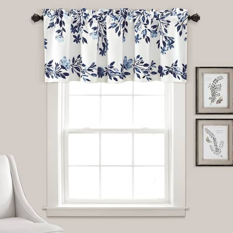 Lush Decor Tanisha Room Darkening Window Curtain Valance - 18" x 52"