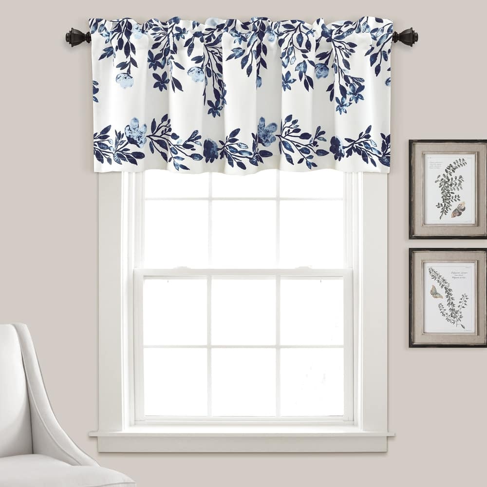 Lush Decor Tanisha Room Darkening Window Curtain Valance - 18" x 52"