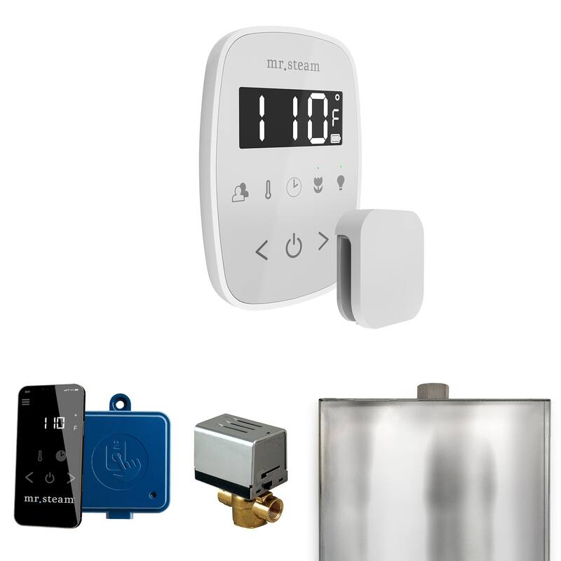 Mr Steam BF Butler Flex Package Steam Shower Control Package with - White / White