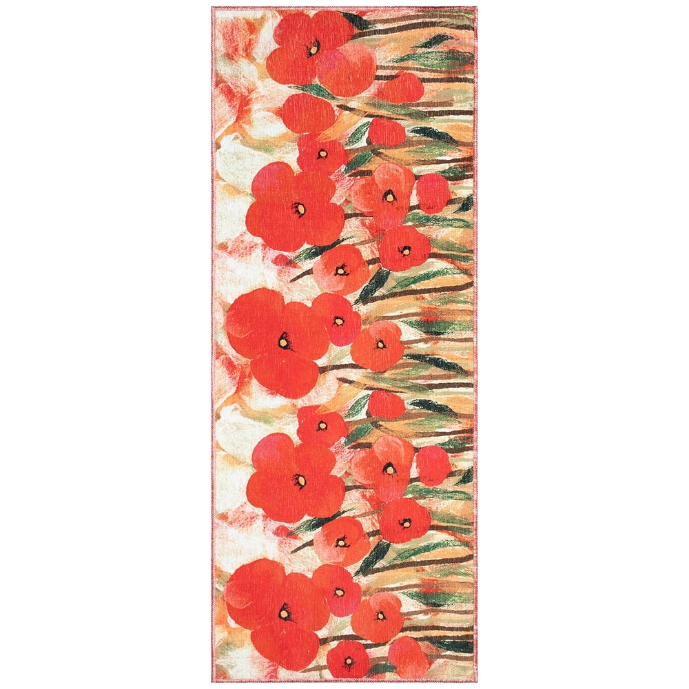 Liora Manne Impressions Poppies Indoor/Outdoor Mat