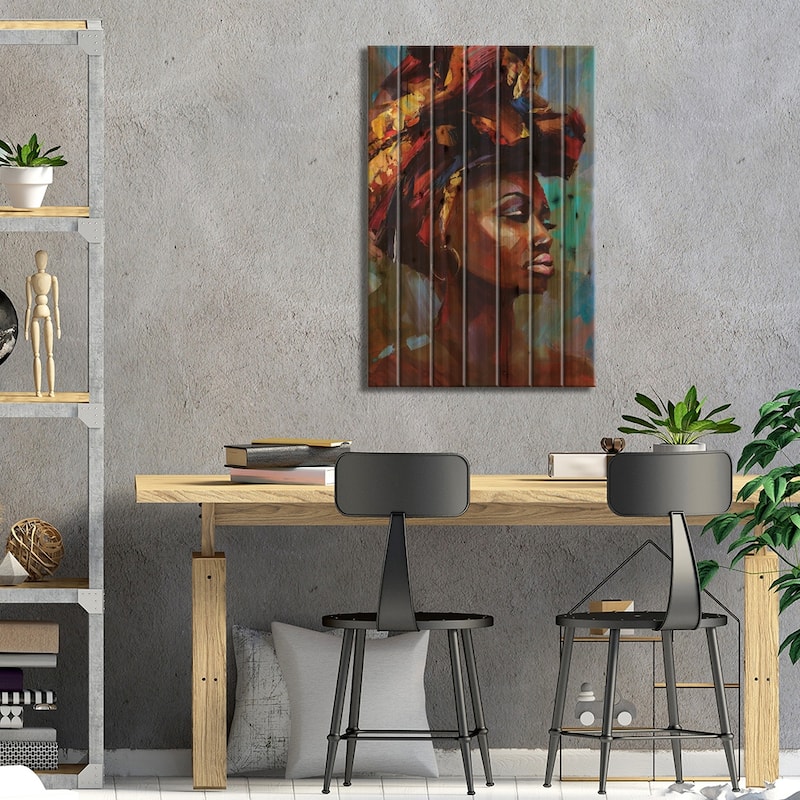 Let You Love Me Print On Wood by Tatyana Yabloed - Multi-Color