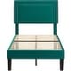 preview thumbnail 64 of 70, Kids Bed Frame, Height Adjustable Upholstered Bed, Twin Size Bed Set of 2