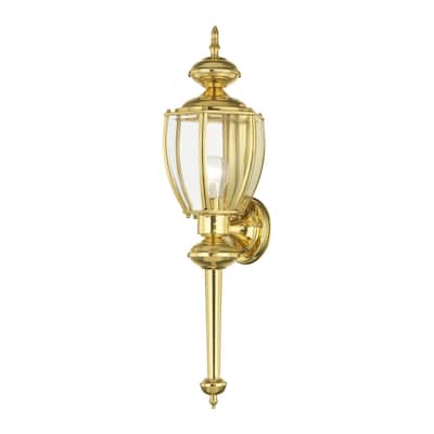 Livex Lighting Outdoor Basics Single Light 25-1/4" High Outdoor Wall