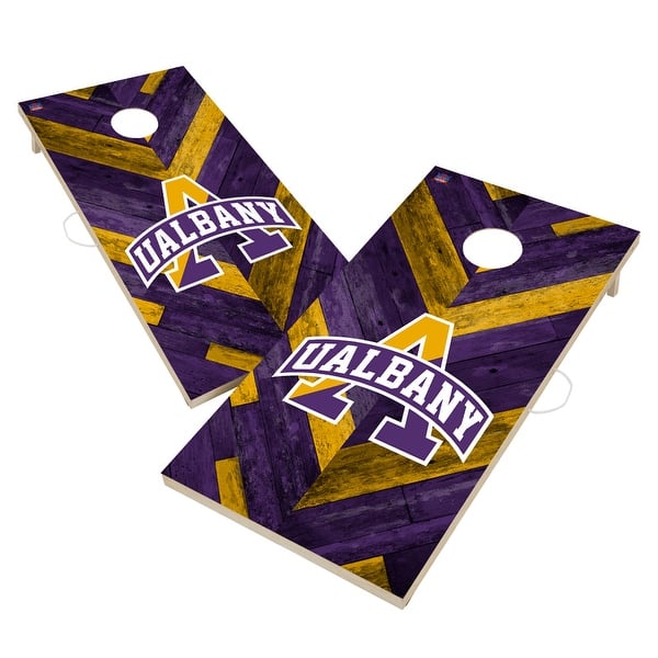 slide 2 of 6, Albany SUNY Great Danes Cornhole Board Set 16 Years and Up