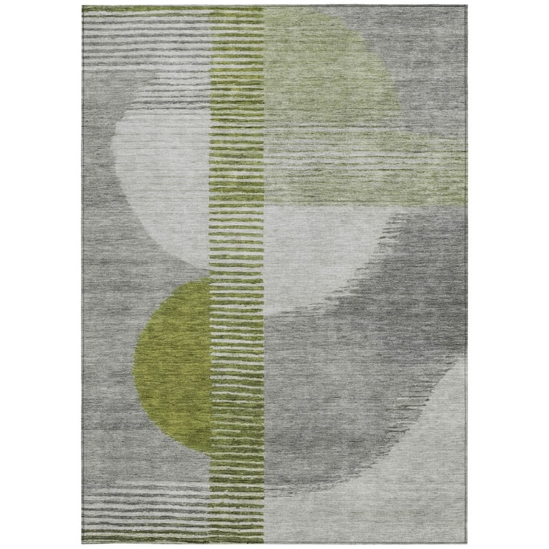 HomeRoots Geometric Transitional Rectangle Outdoor Rug