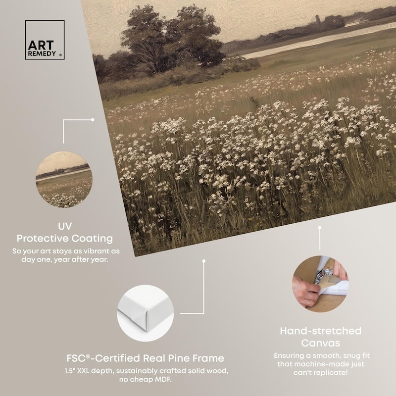 Hazy Day Canvas by Art Remedy, Gallery Wrapped