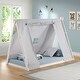 preview thumbnail 6 of 23, TeePee Tent Twin Floor Bed White