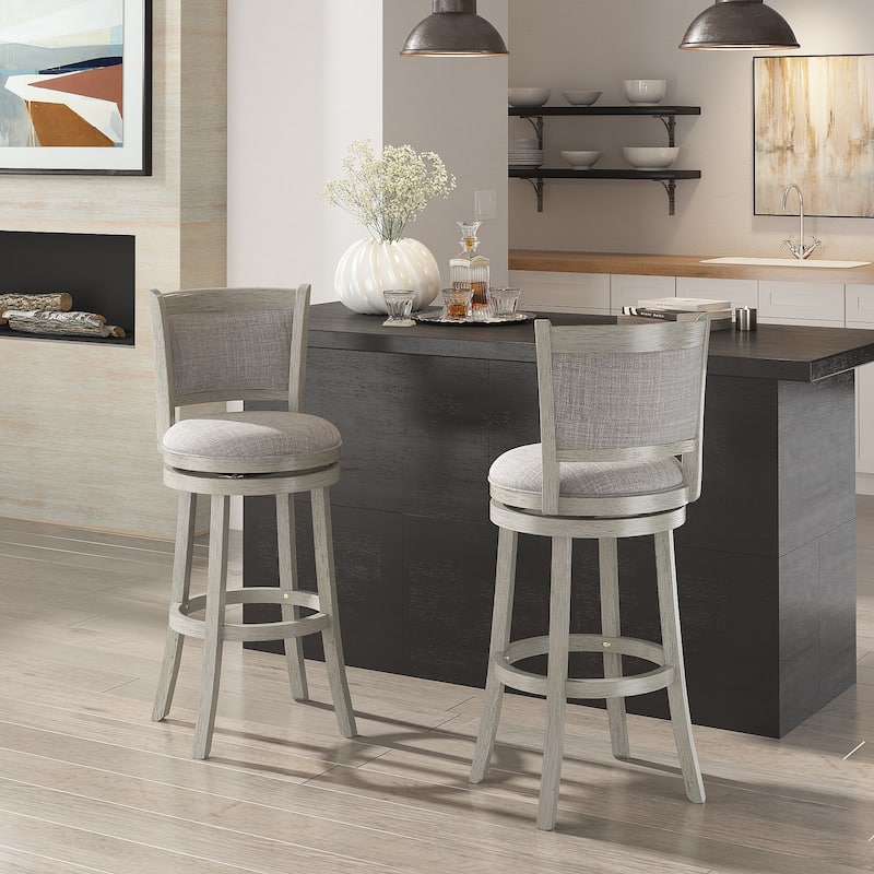 Rovinj Upholstered Back Swivel Stool