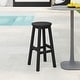 preview thumbnail 80 of 97, Laguna Hdpe All Weather Outdoor Patio 29" Round Bar Stool