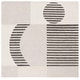 preview thumbnail 5 of 10, SAFAVIEH Handmade Chatham Georga Mid-Century Modern Wool Rug 6' Square - Grey/Dark Grey - Square
