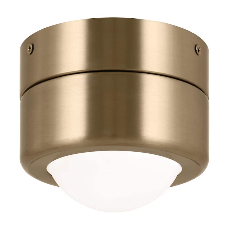 Kichler Lighting Tibbi 5.5 in. 1-Light Champagne Bronze Integrated LED Flush Mount Light