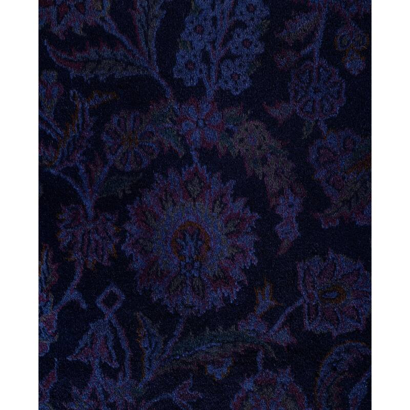 Overdyed One-of-a-Kind Hand-Knotted Area Rug - Purple - 10' 0" x 14' 0"