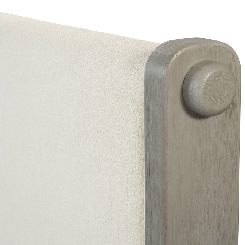 Furniture of America Weegin Modern 2-Piece White Oak Wood Panel Bedroom Set