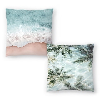Beach Vibes III and Beach Vibes II - Set of 2 Decorative Pillows