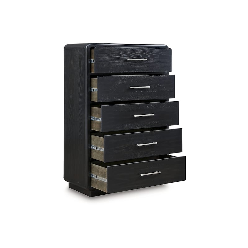 Signature Design by Ashley Rowanbeck Black Chest of Drawers