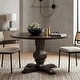 preview thumbnail 6 of 27, Roundhill Furniture Havre Pedestal Base Round Dining Table Espresso