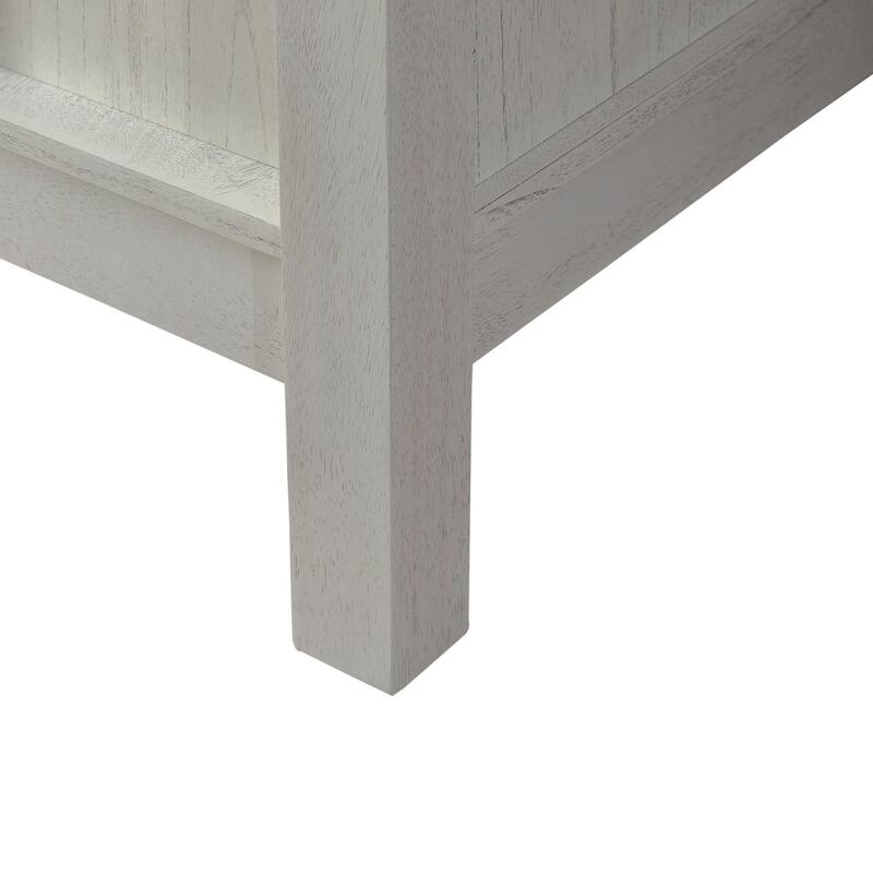 Brook Bay Textured White & Carbon Gray Sideboard