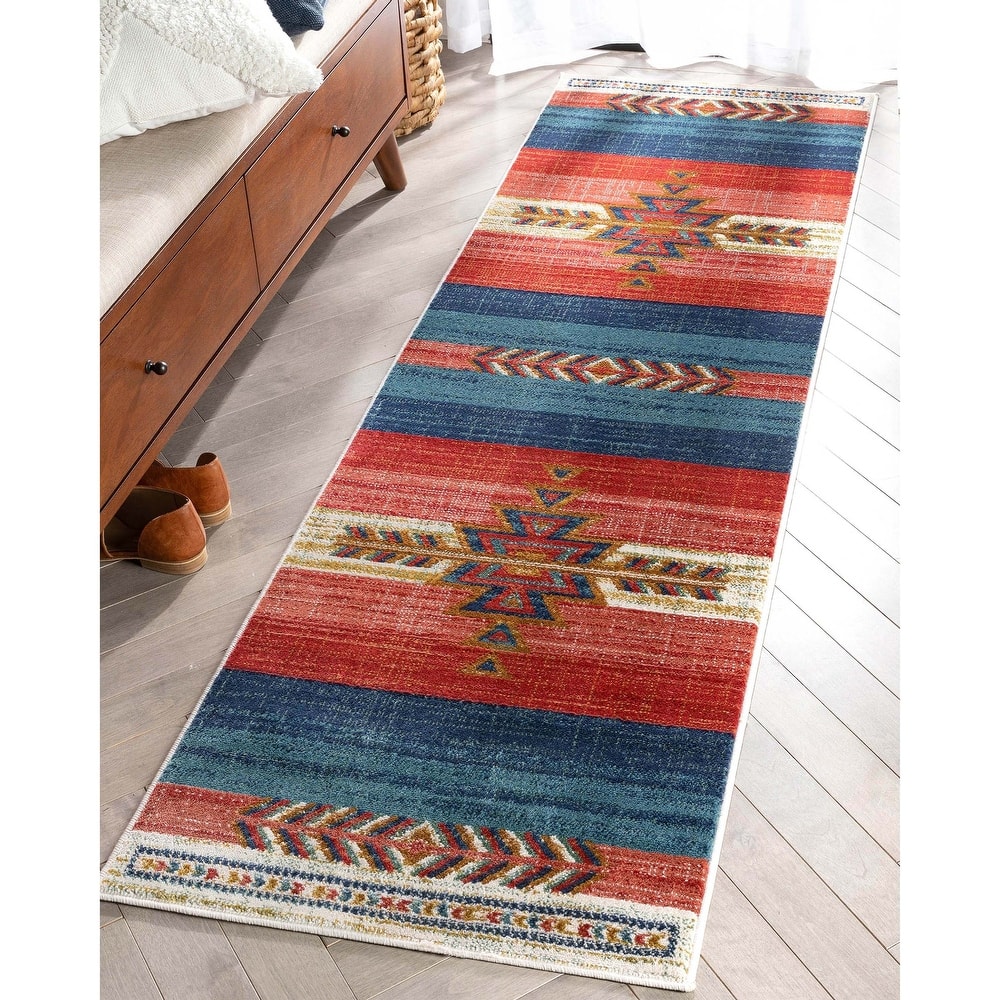 Well Woven Tulsa Dustin Southwestern Tribal Area Rug