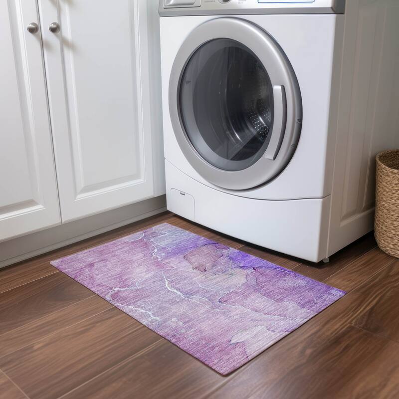 Almisi Modern Art-Inspired Weather Resistant Classic Meets Modern Outdoor Rug