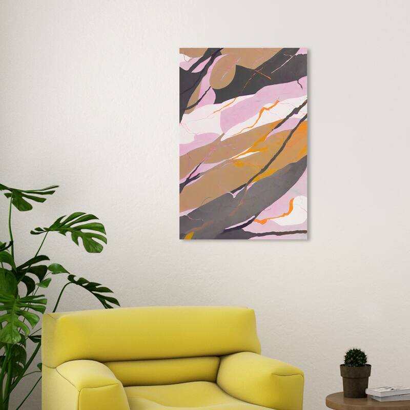 Wynwood Studio Canvas Abstract Twillight Vissage Brown and Tan Rustic Wall Art Canvas Print - 30 x 20