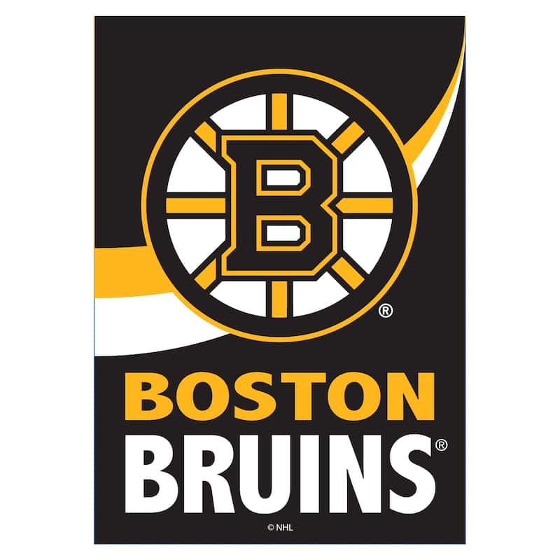 Boston Bruins Burlap Flag Garden Size