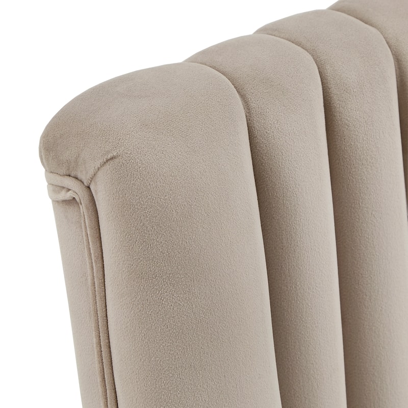 Andrea Espresso and Velvet 5-Piece Dining Set by iNSPIRE Q Modern