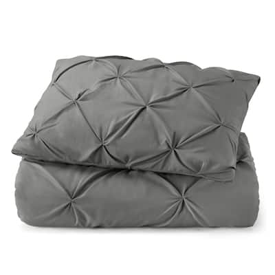 Pinch Down Alternative Comforter Set-Queen