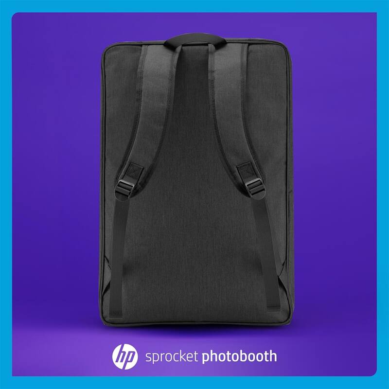 HP Sprocket Photobooth Travel Backpack (Black), Exclusively for the HP Sprocket Photobooth Printer - Black