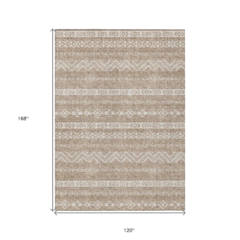 HomeRoots Southwestern Transitional Rectangle Outdoor Rug