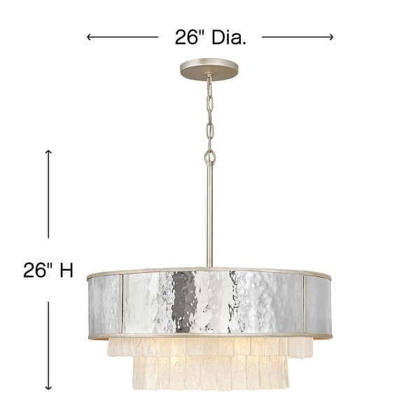 Fredrick Ramond Reverie 8 Light 26" Wide Crystal Drum Chandelier