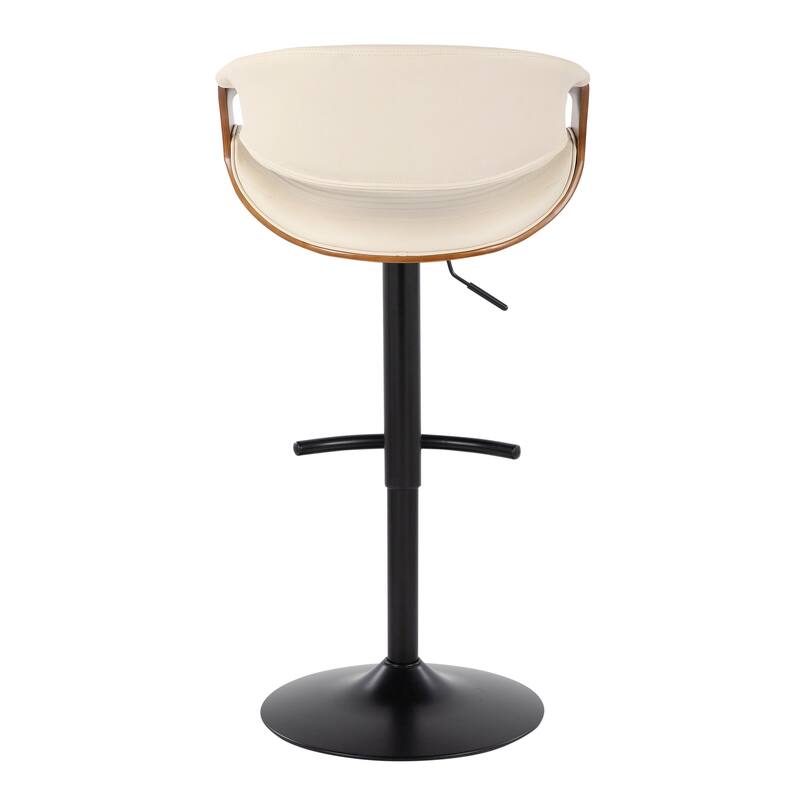 Carson Carrington Kanteborg Adjustable Bar Stool with Rounded T Footrest (Set of 2)