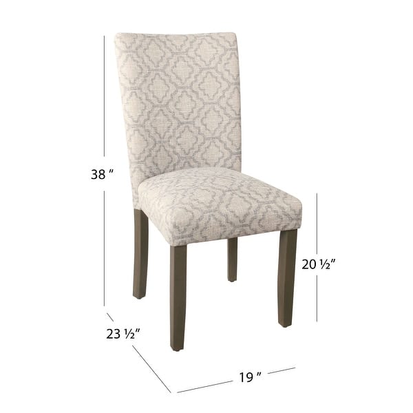 dimension image slide 7 of 7, HomePop Classic Parsons Dining Chair - Set of 2