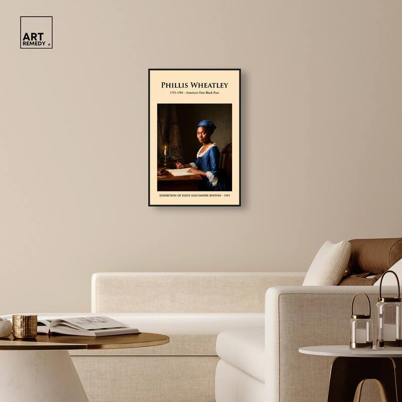 America's First Black Poet Canvas by Art Remedy