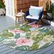 SAFAVIEH Barbados Zalja Tropical Indoor/ Outdoor Waterproof Patio Backyard Rug