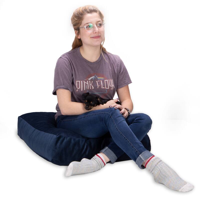 Jaxx Brio Microvelvet Floor Pillow, Meditation and Yoga Cushion
