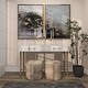 preview thumbnail 2 of 15, CosmoLiving by Cosmopolitan Gold Metal Long Tapered 7 Holder Decorative Candelabra