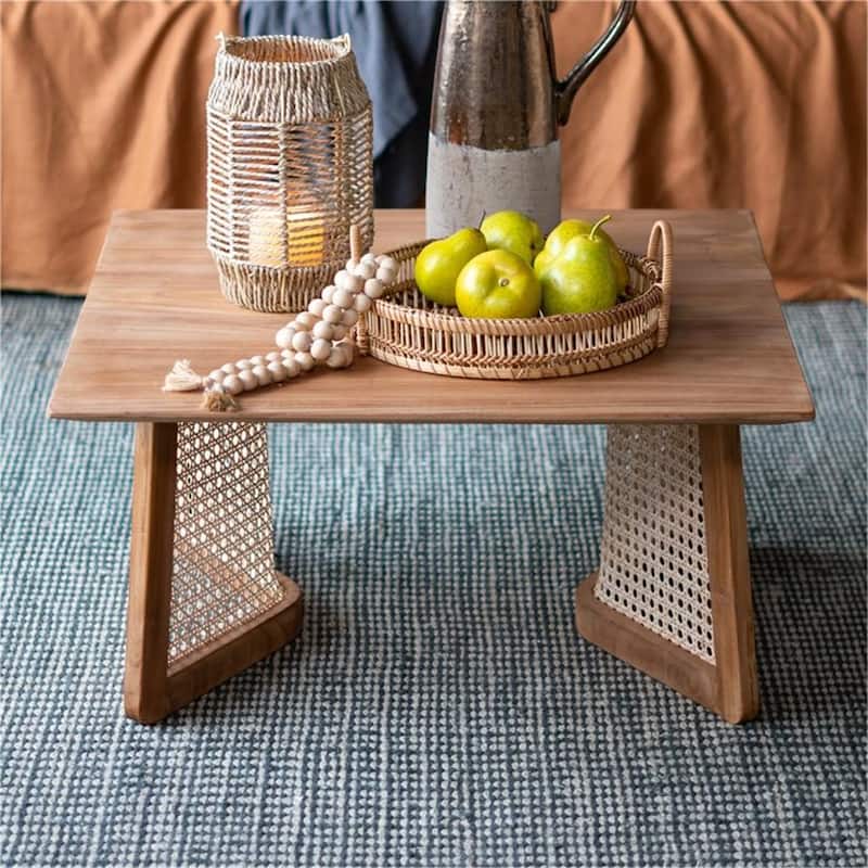 27.6" Modern Wood Coffee Table