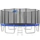preview thumbnail 6 of 7, 16FT Trampoline for Kids with Safety Enclosure Net, Basketball Hoop and Ladder, Easy Assembly Round Outdoor Recreational Trampol